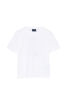 T-shirt per bambino Paul & Shark Kids bianca con stampa grafica sul retro - Rubino Kids