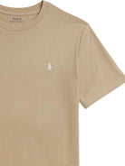 T-shirt per bambino Polo Ralph Lauren Kids beige con caratteristico motivo Polo Pony - Rubino Kids