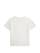 T-shirt per bambino Polo Ralph Lauren Kids bianca con ricamo Polo Pony - Rubino Kids