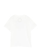 T-shirt per bambino Stella McCartney Kids bianca con scritta sul davanti - Rubino Kids