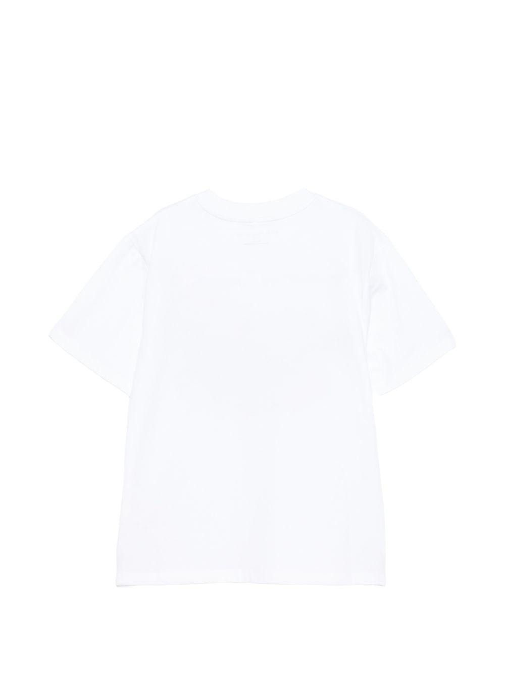 T-shirt per bambino Stella McCartney Kids bianca con stampa grafica balena - Rubino Kids