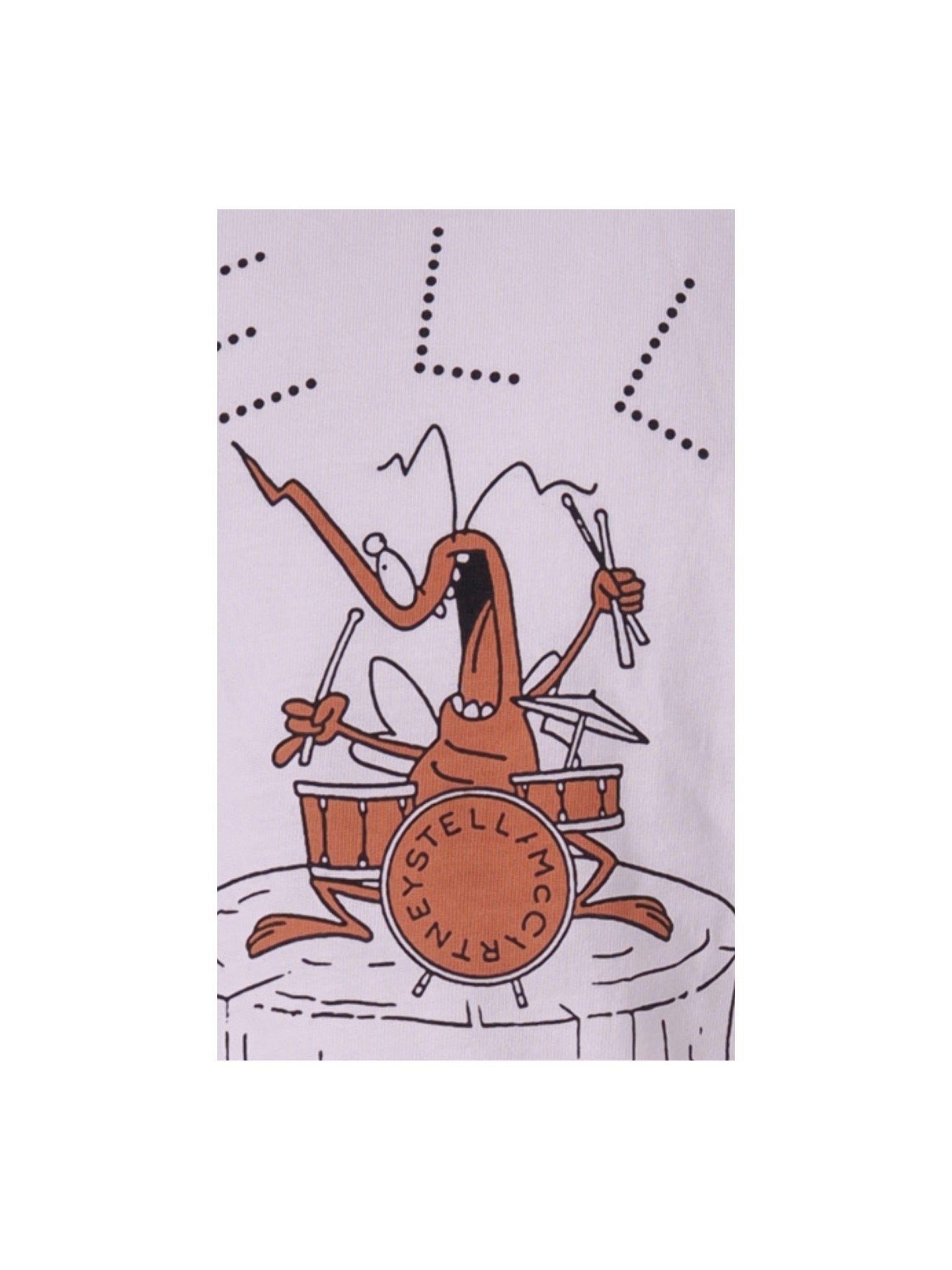 T-shirt per bambino Stella McCartney Kids bianca con stampa grafica sul davanti - Rubino Kids