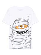 T-shirt per bambino Stella McCartney Kids bianca con stampa mummia - Rubino Kids