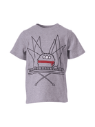 T-shirt per bambino Stella McCartney Kids grigia con stampa grafica sul davanti - Rubino Kids