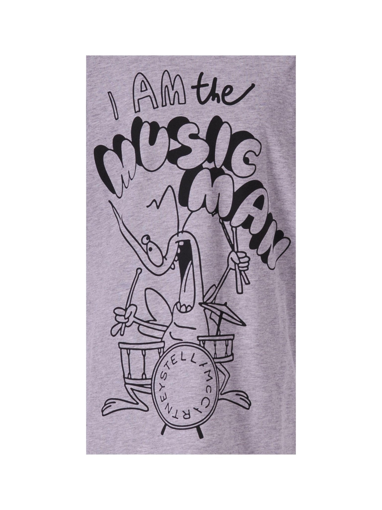 T-shirt per bambino Stella McCartney Kids grigio con con scritta grafica sul davanti - Rubino Kids