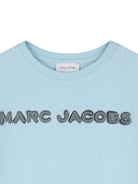 T-shirt per bambino The Marc Jacobs Kids azzurro con dettaglio logo - Rubino Kids