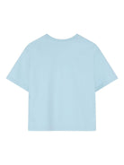T-shirt per bambino The Marc Jacobs Kids azzurro con dettaglio logo - Rubino Kids