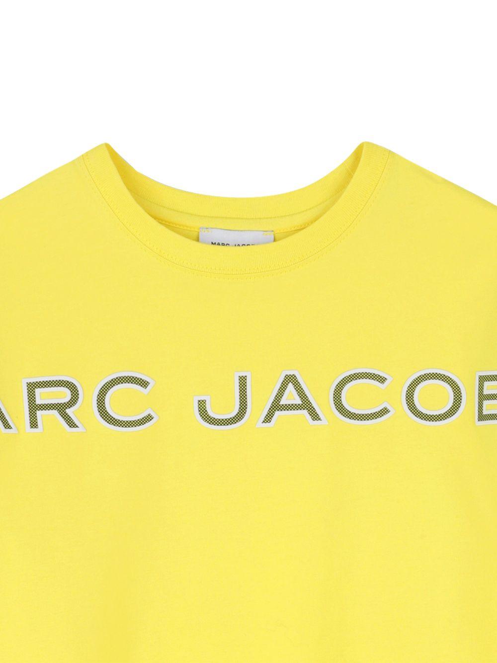 T-shirt per bambino The Marc Jacobs Kids gialla con stampa logo - Rubino Kids