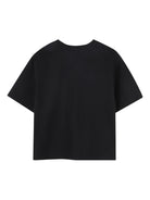 T-shirt per bambino The Marc Jacobs Kids nera con logo sul davanti - Rubino Kids