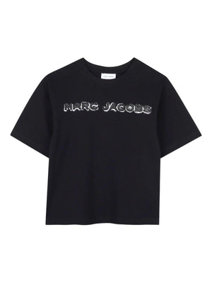 The Marc Jacobs Kids black T-shirt with front logo