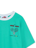 T-shirt per bambino The Marc jacobs Kids verde con dettaglio stampa - Rubino Kids