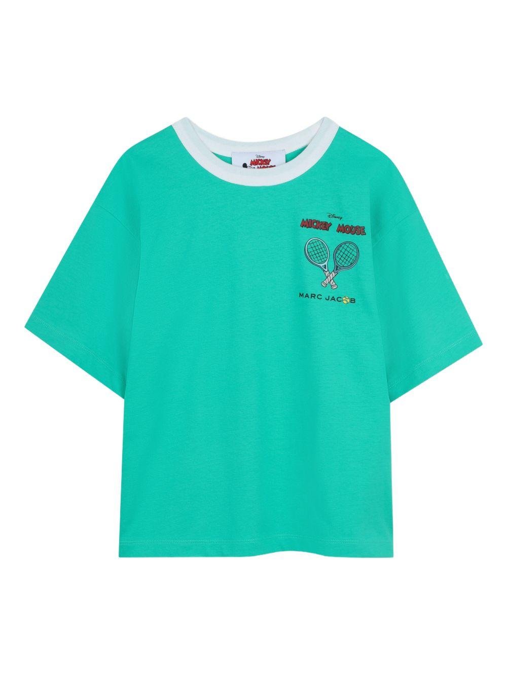 T-shirt per bambino The Marc jacobs Kids verde con dettaglio stampa - Rubino Kids