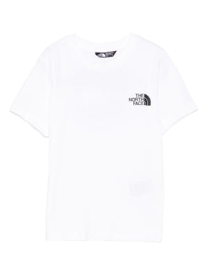 The North Face Kids White T-Shirt with Chest Logo