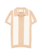 T-shirt per bambino Trussardi Junior beige con design a righe - Rubino Kids