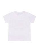T-shirt per bambino Versace Kids bianca con stampa grafica sul davanti - Rubino Kids