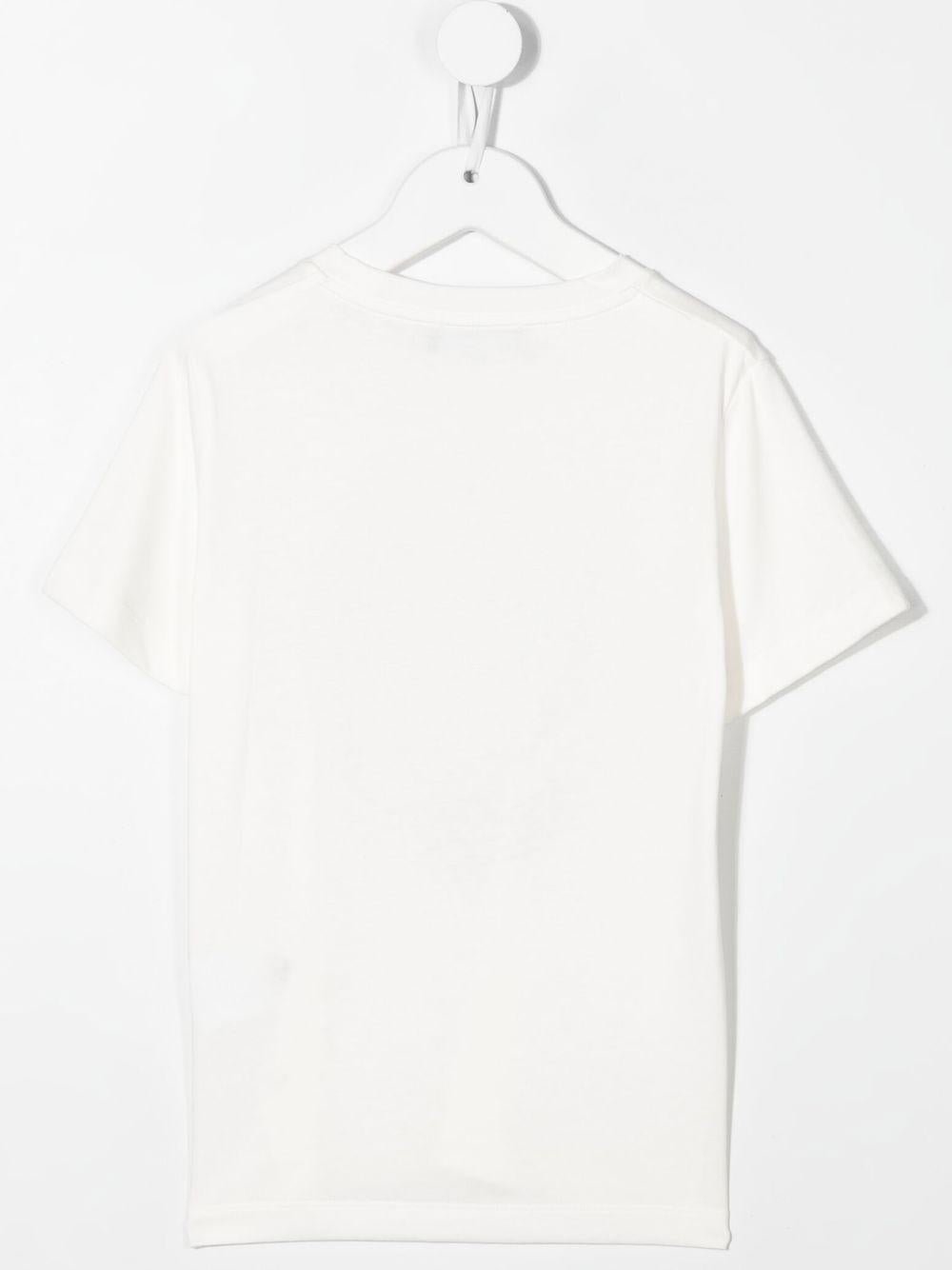 T-shirt per bambino Versace Kids Medusa bianco con stampa Medusa - Rubino Kids