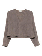 T-shirt per donna Alysi grigia con scollo a V - Rubino Kids