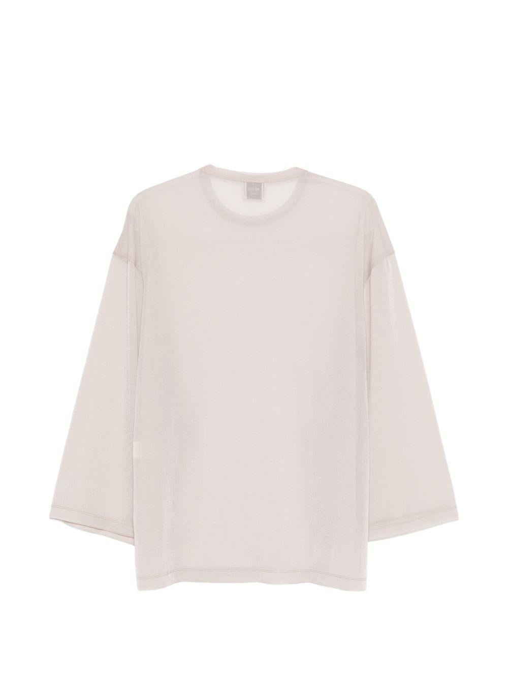 T-shirt per donna Alysi rosa con effetto semi - trasparente - Rubino Kids