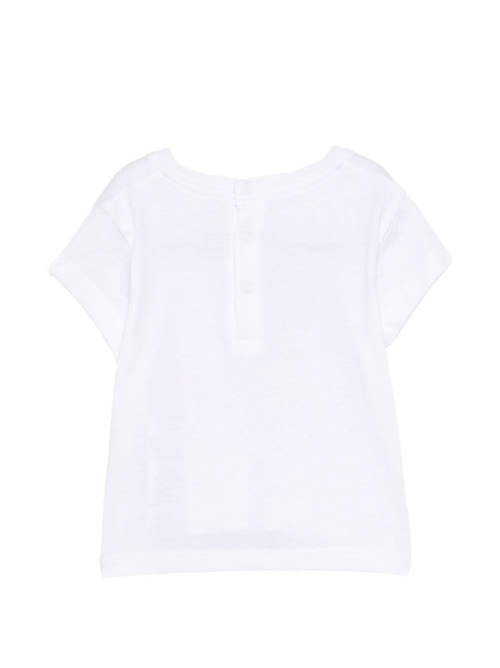 T-shirt per neonata Billieblush bianca con stampa grafica - Rubino Kids