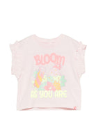 T-shirt per neonata Billieblush rosa con stampa grafica - Rubino Kids