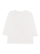 T-shirt per neonata Bonpoint bianca a maniche lunghe - Rubino Kids