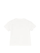 T-shirt per neonata Elisabetta Franchi La Mia Bambina bianca con dettaglio logo - Rubino Kids