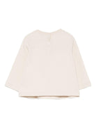 T-shirt per neonata Emporio Armani Kids beige con stampa grafica - Rubino Kids