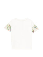 T-shirt per neonata ETRO KIDS bianca con stampa grafica - Rubino Kids