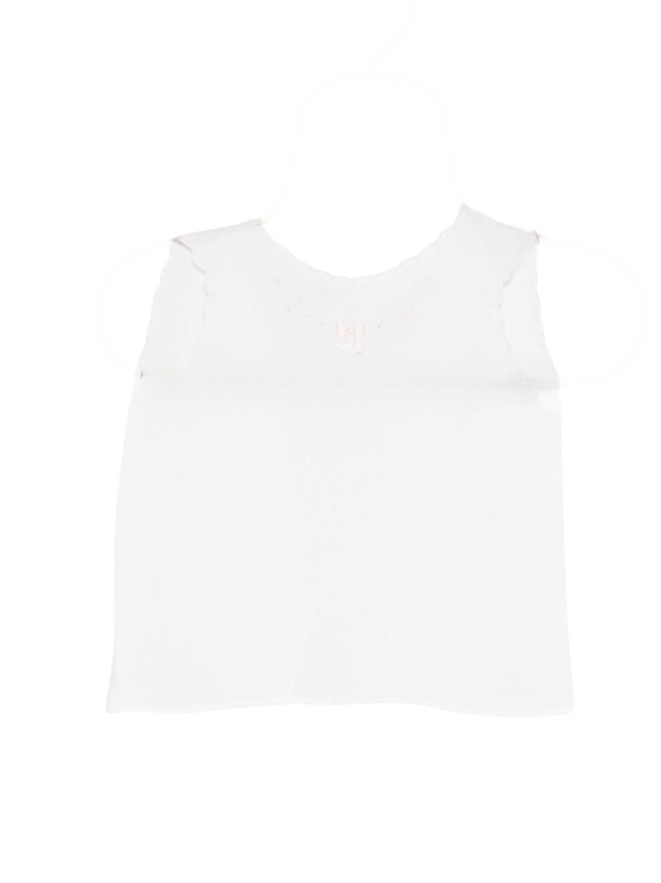 T-shirt per neonata Mariella Ferrari bianca con dettagli ricamati rosa - Rubino Kids