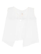 T-shirt per neonata Mariella Ferrari bianca con ricamo orsetto - Rubino Kids