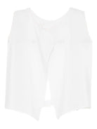 T-shirt per neonata Mariella Ferrari bianco con dettagli ricamati - Rubino Kids