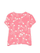 T-shirt per neonata Mini Rodini rosa con stampa stelle all - over - Rubino Kids