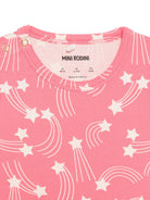T-shirt per neonata Mini Rodini rosa con stampa stelle all - over - Rubino Kids