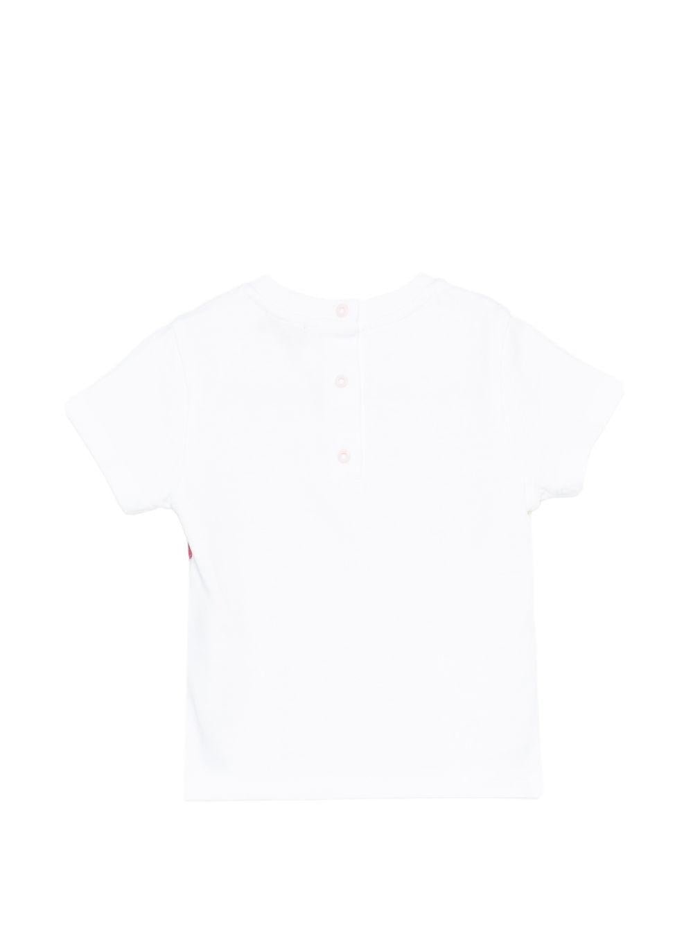 T-shirt per neonata Missoni Kids bianca con motivo a zigzag - Rubino Kids