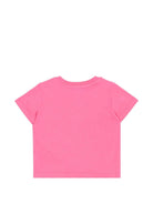 T-shirt per neonata Moschino Kids rosa con motivo Teddy Bear - Rubino Kids