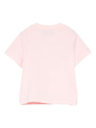 T-shirt per neonata Moschino Kids rosa con stampa Teddy Bear - Rubino Kids