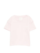 T-shirt per neonati Givenchy Kids rosa con logo sul davanti - Rubino Kids
