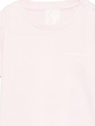 T-shirt per neonati Givenchy Kids rosa con logo sul davanti - Rubino Kids