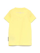 T-shirt per neonati John Richmond Junior giallo con logo - Rubino Kids