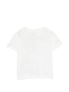 T-shirt per neonati Kenzo Kids bianca con logo sul petto - Rubino Kids