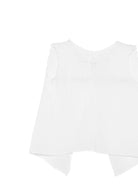 T-shirt per neonati Mariella Ferrari bianca con dettagli ricamati - Rubino Kids