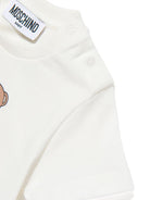 T-shirt per neonati Moschino Kids bianca con stampa orsetto - Rubino Kids