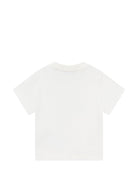 T-shirt per neonati Moschino Kids bianca con stampa orsetto - Rubino Kids
