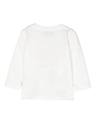 T-shirt per neonati Moschino Kids bianco con motivo Teddy Bear - Rubino Kids