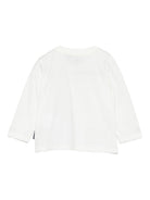 T-shirt per neonati Moschino Kids bianco con motivo Teddy Bear - Rubino Kids