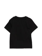 T-shirt per neonati Moschino Kids nera a con stampa Teddy Bear - Rubino Kids