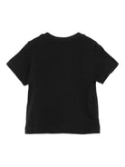 T-shirt per neonati Moschino Kids nero con stampa Teddy Bear - Rubino Kids