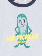 T-shirt per neonato Bobo Choses grigia con stampa Mr. Pickles - Rubino Kids