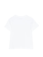 T-shirt per neonato Boss Kids bianca con dettaglio logo - Rubino Kids