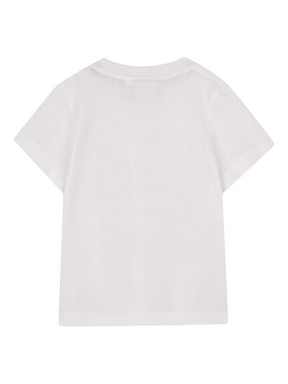 T-shirt per neonato Boss Kids bianca con taschino - Rubino Kids